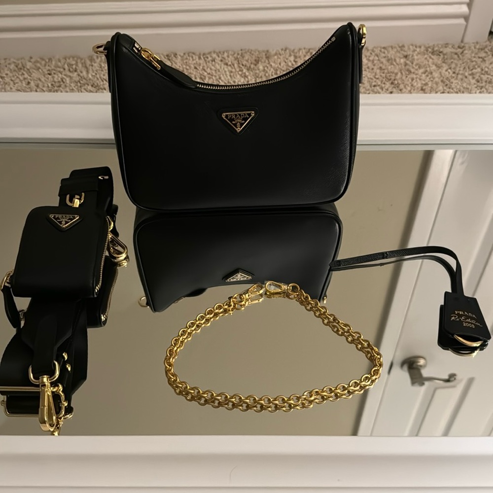 Copy - re-edition 2005 saffiano leather bag